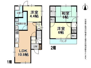 志賀町１（黒川駅）　２４８０万円 2480万円、3LDK、土地面積72.19m<sup>2</sup>、建物面積62.93m<sup>2</sup> 1階に洋室があるので階段の上り下りがなく居室として使えて安心です♪１階２階ともバリアフリーです♪