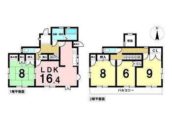 桜花台２（桜駅）　１９４９万円 1949万円、4LDK、土地面積180.06m<sup>2</sup>、建物面積114.27m<sup>2</sup> 