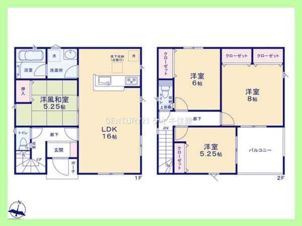 天神町５（碧南中央駅）　２６９０万円 2690万円、4LDK、土地面積163.03m<sup>2</sup>、建物面積94.77m<sup>2</sup> 4LDK。土地163.03平米（49.31坪）建物94.77平米（28.66坪）。<BR>家族が集い、寛ぐ暮らしの空間。将来に渡って住みやすく、プランニングを重ねて設計された間取り。