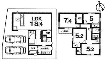 旭１（近鉄蟹江駅）　２９９８万円 2998万円、4LDK、土地面積101.68m<sup>2</sup>、建物面積106.65m<sup>2</sup> 