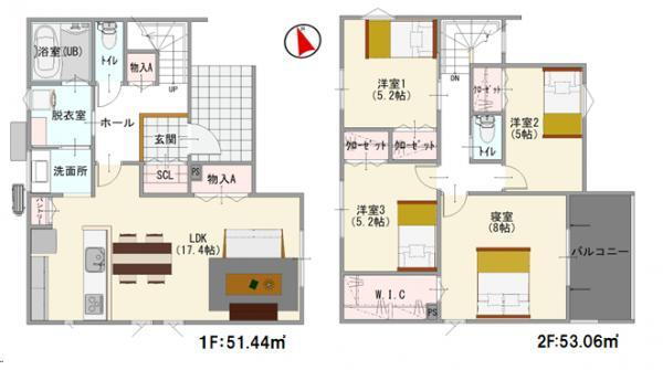 Ａｓｏｂｉ－創家　清須市清洲第四 3990万円、4LDK、土地面積141.52m<sup>2</sup>、建物面積104.5m<sup>2</sup> わたし好みの住宅で快適な生活を。壁や床の色味が違うだけでお部屋の印象をガラリと変えることが出来ます。