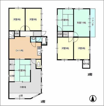 田代（西笠松駅）　５００万円 500万円、7DK、土地面積123.66m<sup>2</sup>、建物面積130.52m<sup>2</sup> 