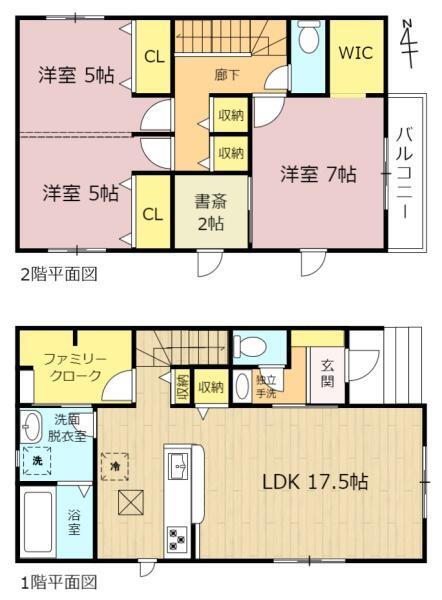 島里２　１９９０万円 1990万円、3LDK、土地面積168.72m<sup>2</sup>、建物面積96.05m<sup>2</sup> 2階間仕切り可能の洋室あり！