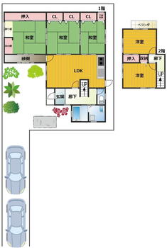 にしの台１（古見駅）　１７８０万円 1780万円、5LDK、土地面積234.99m<sup>2</sup>、建物面積87.76m<sup>2</sup> 