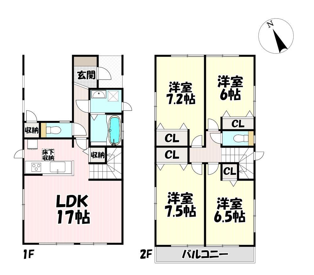 辻町７（上飯田駅）　２８９９万円 2899万円、4LDK、土地面積107.32m<sup>2</sup>、建物面積111.78m<sup>2</sup> 