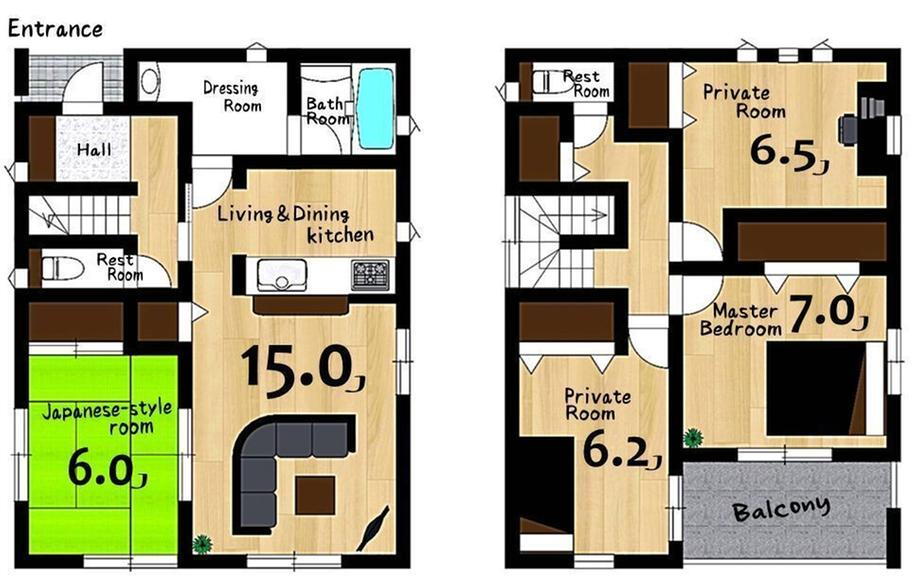 北島（磐田駅）　２２８０万円 2280万円、4LDK、土地面積227.38m<sup>2</sup>、建物面積99.62m<sup>2</sup> 【layout】<BR>各居室6帖以上で快適に生活ができる4LDK。収納スペースも各居室だけでなく、廊下やリビングにもあり、お部屋全体をすっきりさせることができます♪