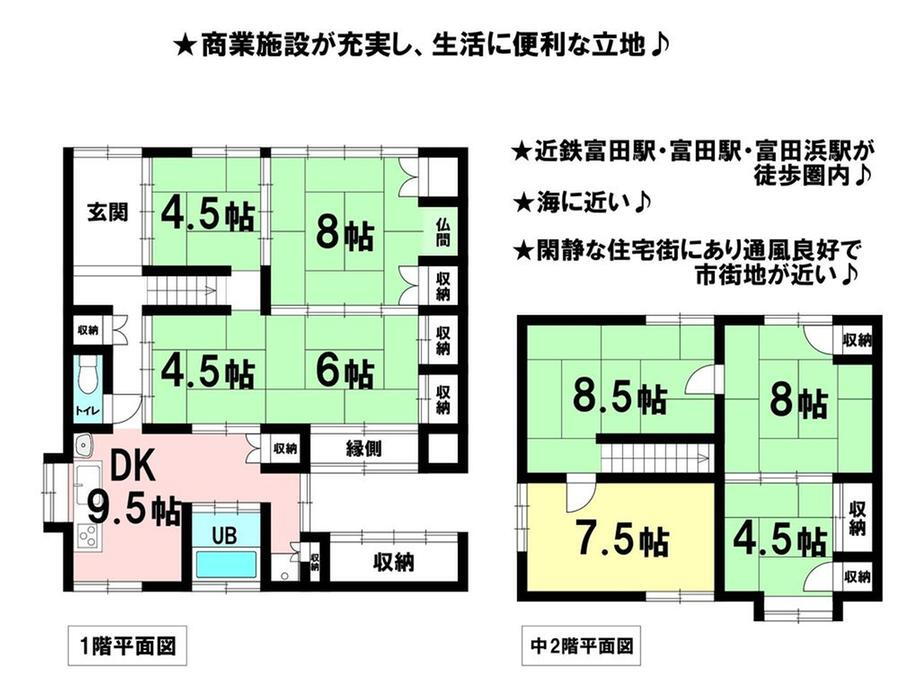 三重県四日市市東富田町 富田駅 中古住宅 物件詳細