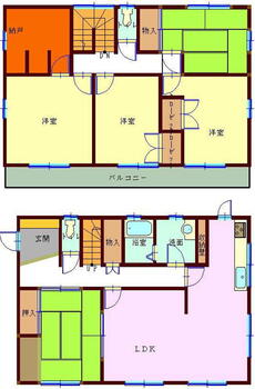 奥田町南内沖（大里駅）　１９８０万円 1980万円、5LDK+S（納戸）、土地面積217.49m<sup>2</sup>、建物面積131m<sup>2</sup> 