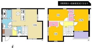 稲熊町字３（北岡崎駅）　３１８０万円 3180万円、3LDK、土地面積96.86m<sup>2</sup>、建物面積74.54m<sup>2</sup> 間取り