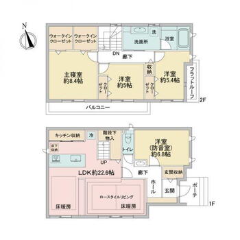 大田町柏ノ木（太田川駅）　５４７０万円 5470万円、4LDK、土地面積167.01m<sup>2</sup>、建物面積123.54m<sup>2</sup> LDKは約22.6帖！LDKを通り2階へ繋がる設計で、ご家族が顔を合わせる機会が自然と増えそうです。2つのWICや階段下物入など、収納スペースが豊富に設けられています。