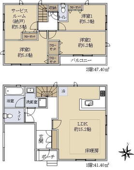 御劔町３（桜山駅）　３１９９万円 3199万円、3LDK+S、土地面積82.84m<sup>2</sup>、建物面積88.8m<sup>2</sup> 