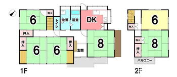 蒲原（蒲原駅）　１２９０万円 1290万円、5DK、土地面積357.49m<sup>2</sup>、建物面積116.75m<sup>2</sup> 全居室6帖以上でゆとりのある住まい♪