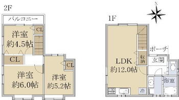 招提南町１　２４９０万円 2490万円、3LDK、土地面積68.75m<sup>2</sup>、建物面積65.4m<sup>2</sup> 