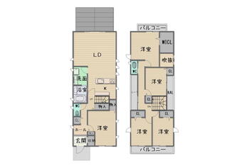 両替町１３（丹波橋駅）　９３８０万円 9380万円、5LDK、土地面積204.19m<sup>2</sup>、建物面積149.86m<sup>2</sup> 5LDK<BR>1階奥のデッキも使い方様々です。