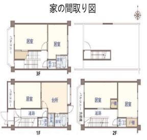 大阪府大阪市天王寺区真法院町 桃谷駅 中古テラスハウス 物件詳細