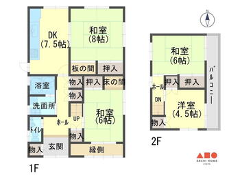 白鳥台２　５００万円 500万円、4DK、土地面積215.51m<sup>2</sup>、建物面積106.74m<sup>2</sup> 駐車は1台可能！お庭もあり、家庭菜園などが楽しめます。居室は充実の4部屋です！