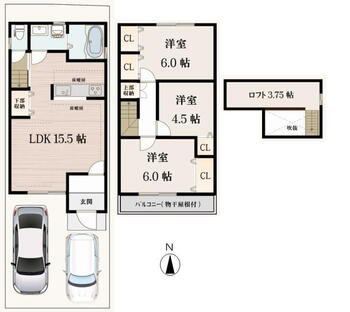 深草芳永町（墨染駅）　３７８０万円 3780万円、3LDK、土地面積67.96m<sup>2</sup>、建物面積74.52m<sup>2</sup> 