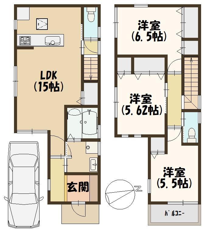 大阪府八尾市高砂町５ 河内花園駅 新築一戸建て 物件詳細