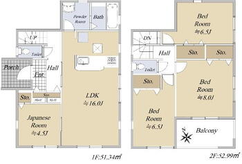 田寺４　２９８０万円 2980万円、4LDK、土地面積137.18m<sup>2</sup>、建物面積104.33m<sup>2</sup> 