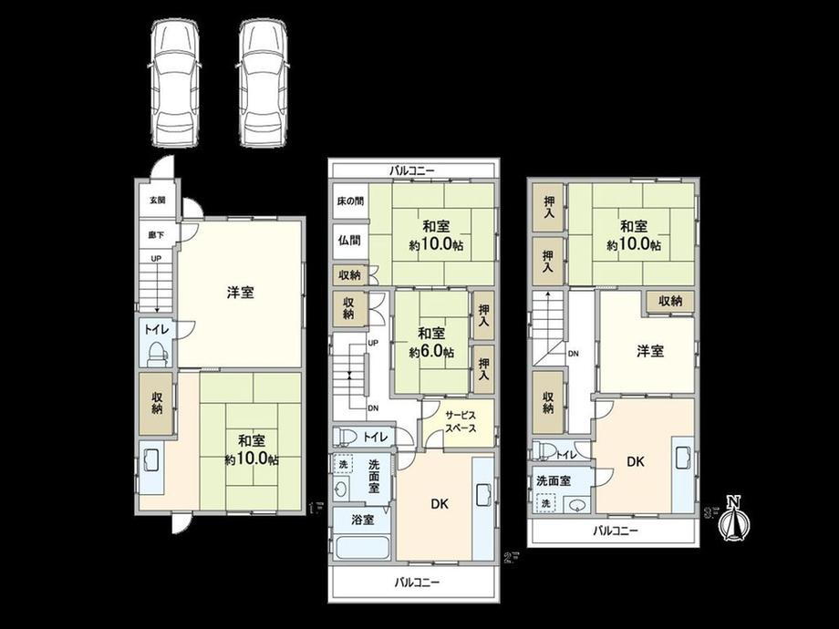 大阪府大阪市東住吉区南田辺３ 鶴ケ丘駅 中古住宅 物件詳細