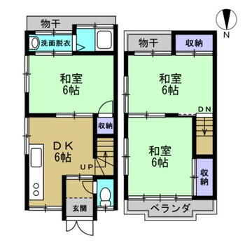 西賀茂北川上町（二軒茶屋駅）　６７０万円 670万円、3DK、土地面積39.93m<sup>2</sup>、建物面積56.14m<sup>2</sup> 