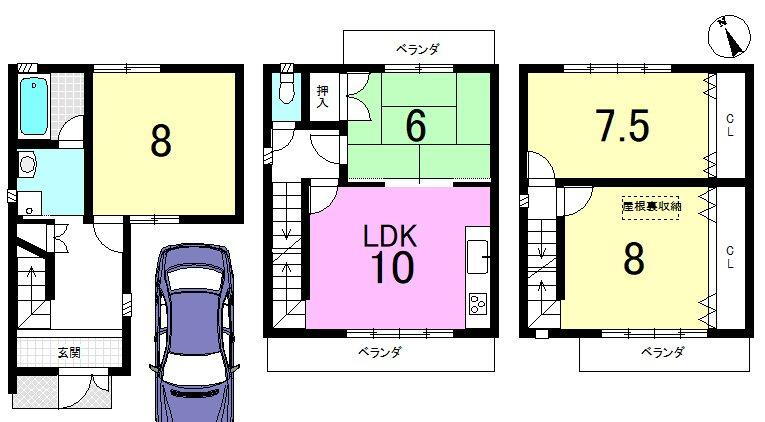 京都府京都市山科区東野竹田 椥辻駅 中古住宅 物件詳細