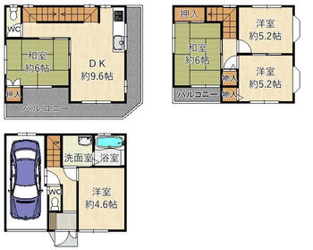 立花町１（立花駅）　２９８０万円 2980万円、5DK、土地面積51.17m<sup>2</sup>、建物面積100.36m<sup>2</sup> 