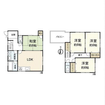 武庫町２（武庫之荘駅）　３１８０万円 3180万円、4LDK、土地面積90.59m<sup>2</sup>、建物面積83.43m<sup>2</sup> 