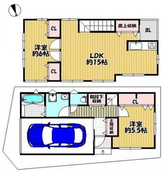 御供田２（住道駅）　２８３０万円 2830万円、2LDK、土地面積145.34m<sup>2</sup>、建物面積83.01m<sup>2</sup> 