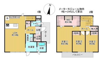 長浜市八幡中山町 3980万円、3LDK、土地面積180.6m<sup>2</sup>、建物面積106.8m<sup>2</sup> 