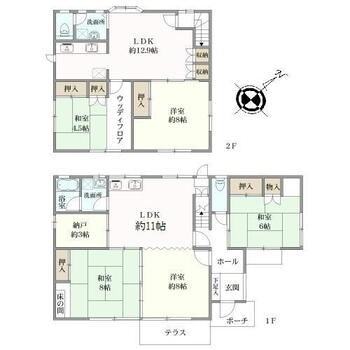 日吉台五番町　４９００万円 4900万円、5LDK+S、土地面積315.09m<sup>2</sup>、建物面積172.34m<sup>2</sup> 