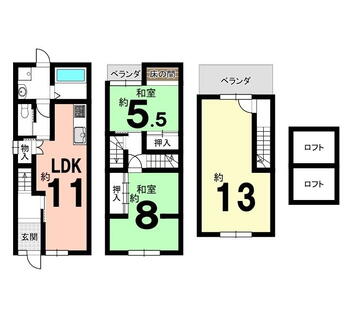 中堂寺前田町（丹波口駅）　３８８０万円 3880万円、3LDK、土地面積48.33m<sup>2</sup>、建物面積48.96m<sup>2</sup> 