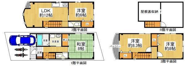 大阪府大阪市平野区喜連３ 喜連瓜破駅 中古住宅 物件詳細