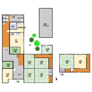 大字村井　７５０万円 750万円、10DK、土地面積307.43m<sup>2</sup>、建物面積307.43m<sup>2</sup> 