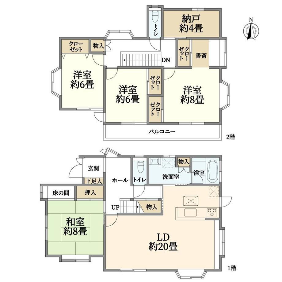 御陵峰ケ堂町２　４１８０万円 4180万円、4LDK+S、土地面積165.58m<sup>2</sup>、建物面積132.2m<sup>2</sup> ◆４LDK＋納戸◆