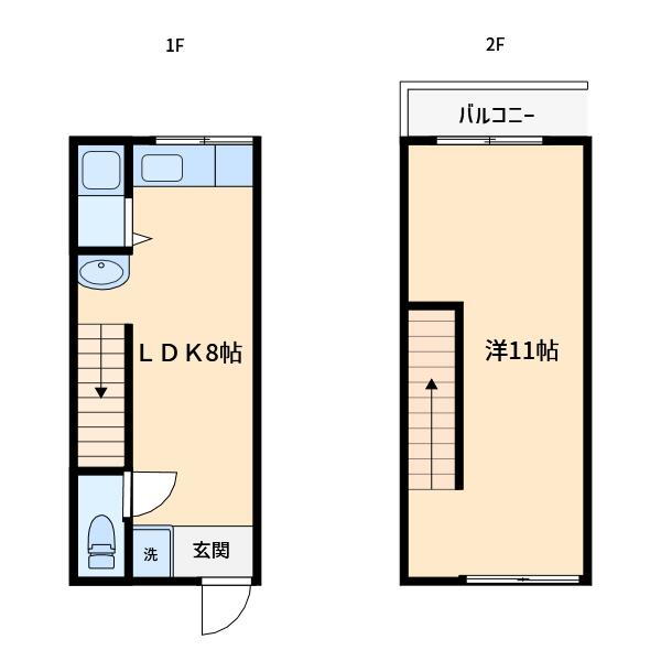 御幸東町（萱島駅）　３８０万円 380万円、1LDK、土地面積30.24m<sup>2</sup>、建物面積34.68m<sup>2</sup> 室内洋室の１LDK仕様になっております。