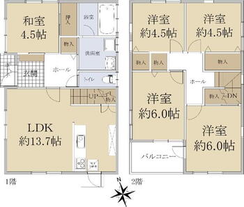 大字慈恩寺（大和朝倉駅）　１６８０万円 1680万円、5LDK、土地面積134.43m<sup>2</sup>、建物面積93.57m<sup>2</sup> 