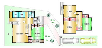 汐の宮町（汐ノ宮駅）　１３５０万円 1350万円、4LDK、土地面積181.89m<sup>2</sup>、建物面積129.18m<sup>2</sup> 