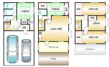 金岡町（白鷺駅）　３６８０万円 3680万円、4LDK+S（納戸）、土地面積99.03m<sup>2</sup>、建物面積122.96m<sup>2</sup> 