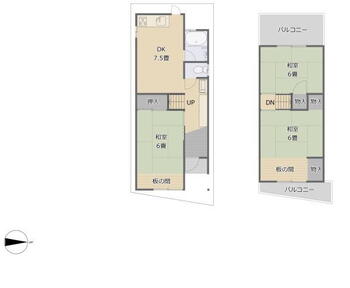 南楠の里町（四条畷駅）　５８０万円 580万円、3DK、土地面積61.4m<sup>2</sup>、建物面積52.34m<sup>2</sup> 南楠の里町 3DK 580万円 中古戸建て