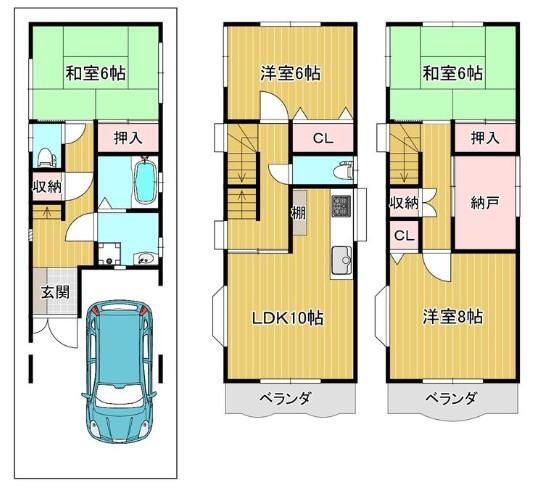 大阪府摂津市鳥飼新町２ 沢良宜駅 中古住宅 物件詳細