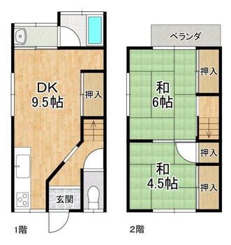 大宅御所田町（椥辻駅）　９８０万円 980万円、2DK、土地面積56.77m<sup>2</sup>、建物面積51.33m<sup>2</sup> 