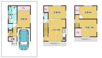 西永山園（堺東駅）　３４８０万円 3480万円、4LDK、土地面積55.62m<sup>2</sup>、建物面積95.03m<sup>2</sup> 