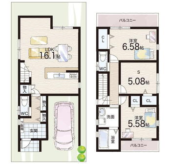 鳳中町９（鳳駅）　３６８０万円 3680万円、2LDK+S（納戸）、土地面積81.78m<sup>2</sup>、建物面積91.26m<sup>2</sup> 