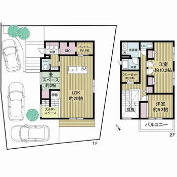 彩都粟生北７（彩都西駅）　５９８０万円 5980万円、3LDK、土地面積181.63m<sup>2</sup>、建物面積113.46m<sup>2</sup> 3台駐車が可能の敷地の広さは魅力的ですね