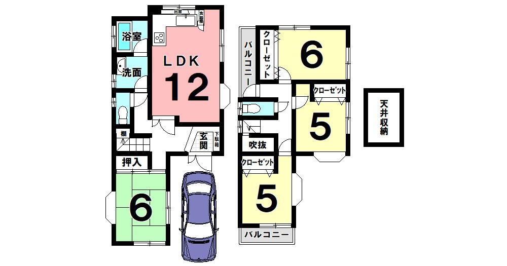 上桂三ノ宮町（上桂駅）　３７８０万円 3780万円、4LDK、土地面積104.01m<sup>2</sup>、建物面積81.97m<sup>2</sup> 価格3780万円　土地104.01m<sup>2</sup>　建物81.97m<sup>2</sup>