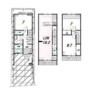 ゼロホーム　伏見区紺屋町 3980万円、2LDK+S（納戸）、土地面積69.87m<sup>2</sup>、建物面積91.08m<sup>2</sup> 