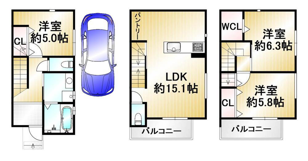 大阪府大阪市阿倍野区北畠３ 北畠駅 新築一戸建て 物件詳細