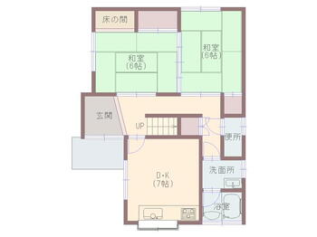 字万願寺（西舞鶴駅）　４５０万円 450万円、5DK、土地面積115.12m<sup>2</sup>、建物面積91.88m<sup>2</sup> 1階