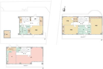 五毛通４（王子公園駅）　１億８５００万円 1億8500万円、4LDK、土地面積302.7m<sup>2</sup>、建物面積279.47m<sup>2</sup> 家事やプライベートの時間を過ごす空間は1・2階に、ご家族やゲストが寛ぐLDKは3階に設けられています。2・3階南側にバルコニーがあり日当たり良好。ホームエレベーター付きのため、…